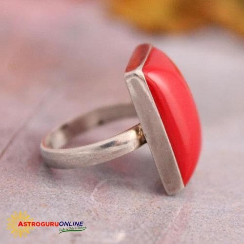 Red coral ring